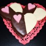 Valentine  dip chocolate cookie